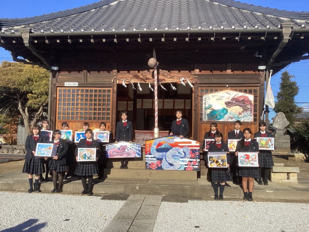 花﨑鷲宮神社　絵馬・灯籠　奉納奉告祭